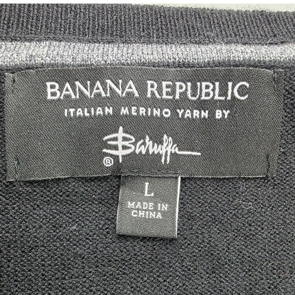 Banana Republic Merino Wool Crewneck Pullover Sweater Size Large